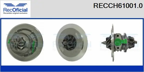 Groupe carter, turbocompresseur RECOFICIAL RECCH61001.0