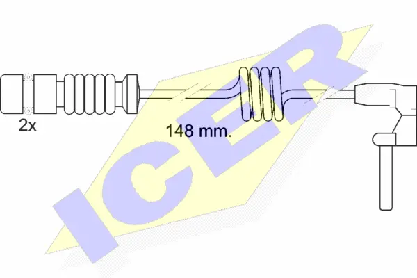 Contact d'avertissement, usure des plaquettes de frein ICER 610398 E C