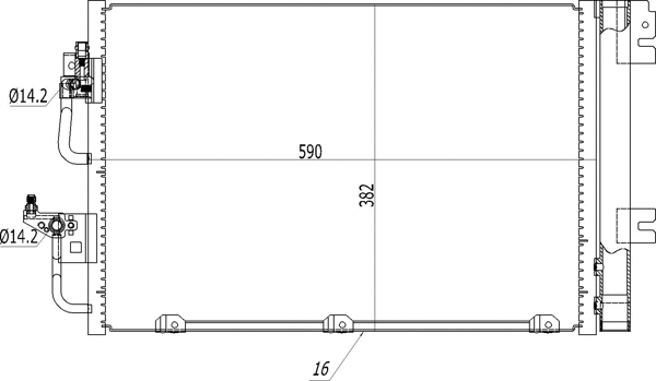Condenseur, climatisation HART 608 212