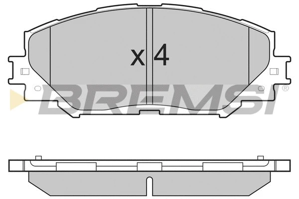 Kit de plaquettes de frein, frein à disque BREMSI BP3251