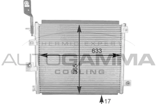 Condenseur, climatisation AUTOGAMMA 105195