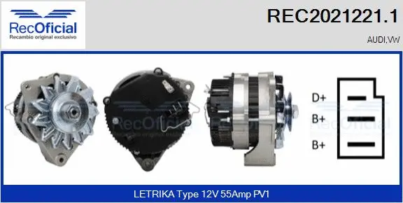 Alternateur RECOFICIAL REC2021221.1