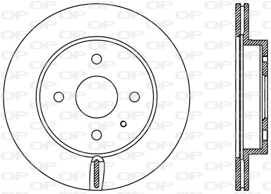 Disque de frein OPEN PARTS BDA2425.20