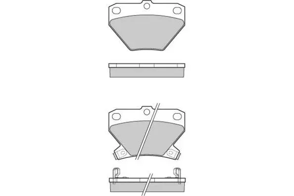 Kit de plaquettes de frein, frein à disque E.T.F. 12-1061