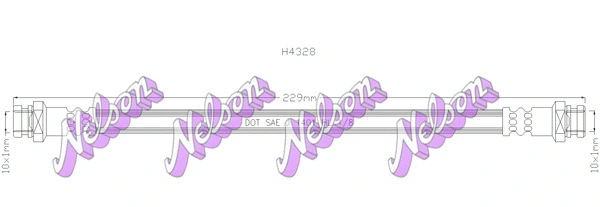 Flexible de frein KAWE H4328