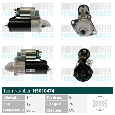 Démarreur HOFFER H5010474