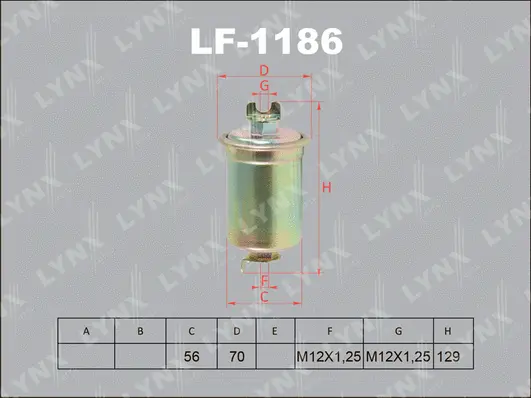 Filtre à carburant LYNXAUTO LF-1186