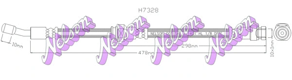 Flexible de frein KAWE H7328