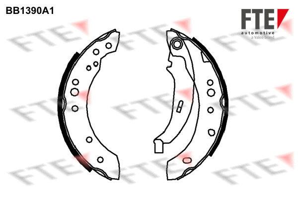 Jeu de mâchoires de frein FTE 9100128