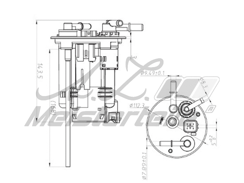 Filtre à carburant A.Z. Meisterteile AZMT-41-020-1460