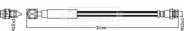 Flexible de frein BORG & BECK BBH8598