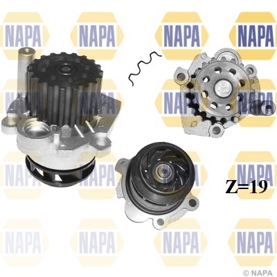 Pompe à eau, refroidissement du moteur NAPA NWP1060