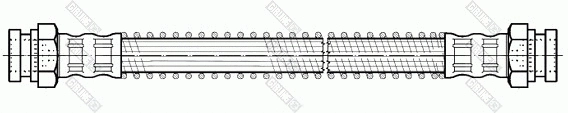 Flexible de frein GIRLING 9001190
