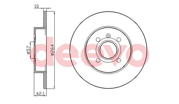 Disque de frein DEEVO BD16400