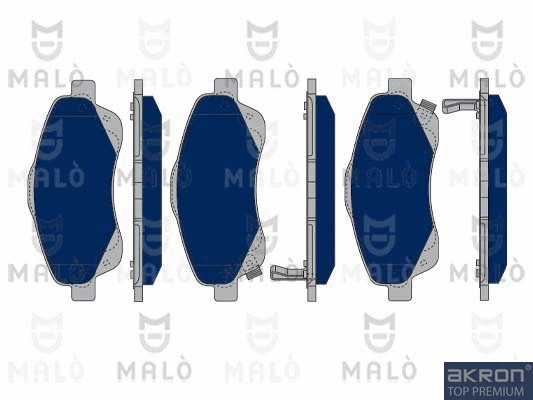 Kit de plaquettes de frein, frein à disque AKRON-MALÒ 1050239