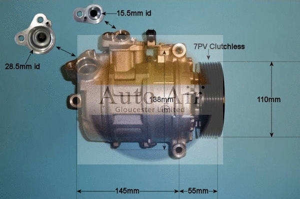 Compresseur, climatisation AUTO AIR GLOUCESTER 14-0038