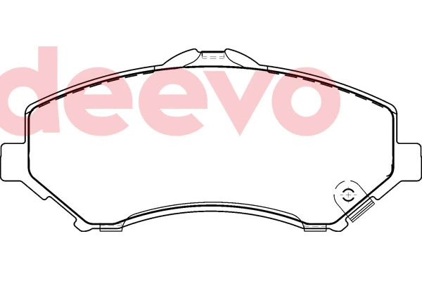 Kit de plaquettes de frein, frein à disque DEEVO BP80020