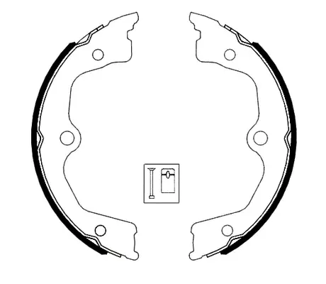 Jeu de mâchoires de frein, frein de stationnement SB BS28005