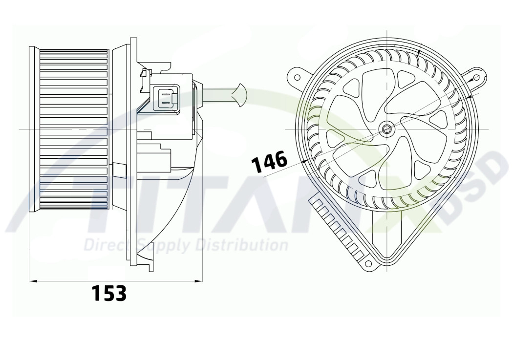 Pulseur d'air habitacle TitanX BL319005