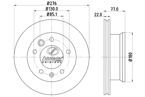 Disque de frein SCHNIEDER AUTOTECH BZS55.00102