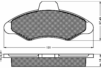 Kit de plaquettes de frein, frein à disque BSF 10121