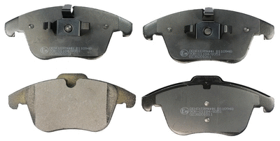 Kit de plaquettes de frein, frein à disque DENCKERMANN B110948