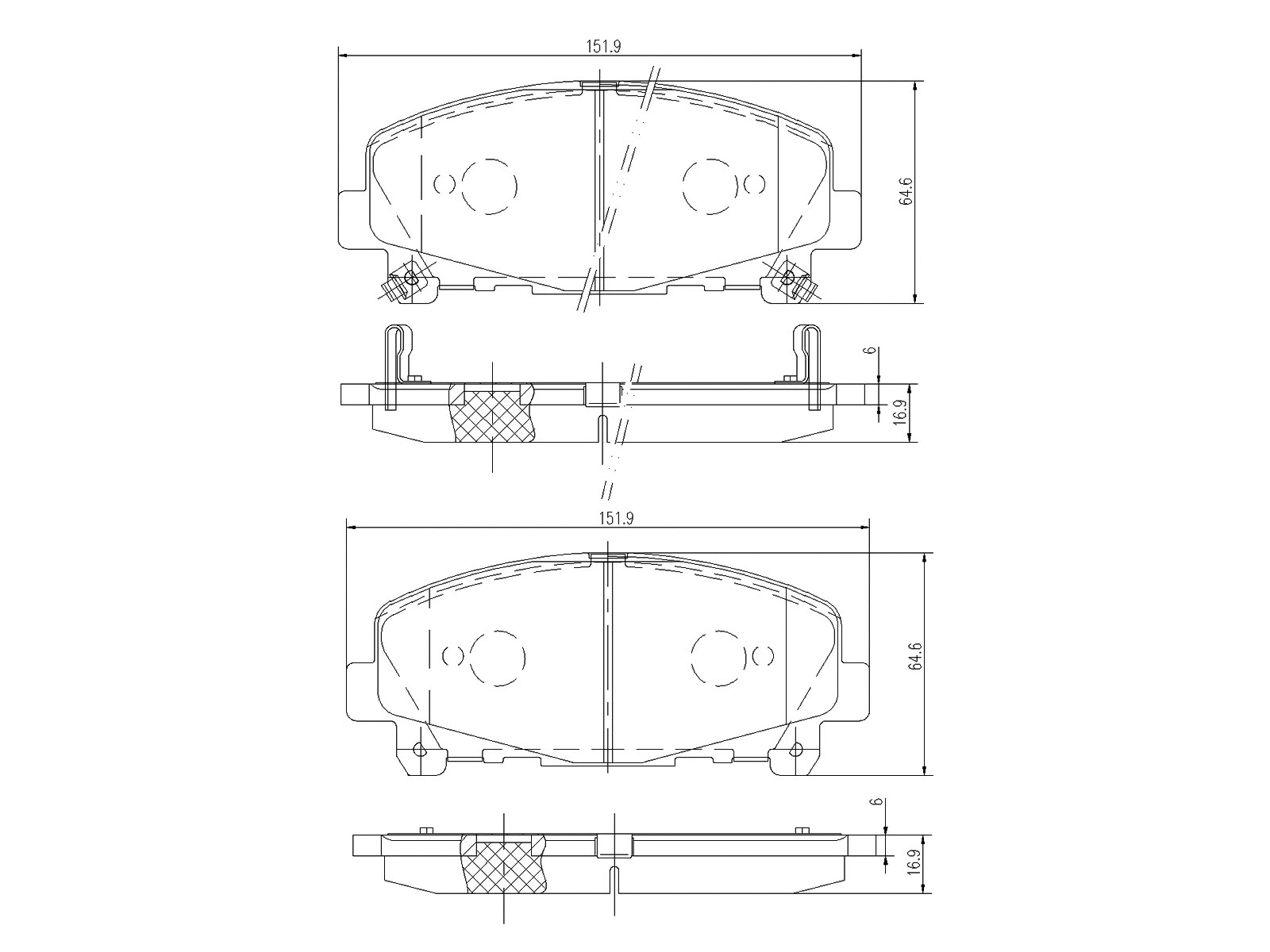 Kit de plaquettes de frein, frein à disque A.Z. Meisterteile AZMT-44-022-1342