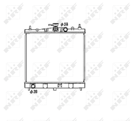 Radiateur, refroidissement du moteur NRF 53476