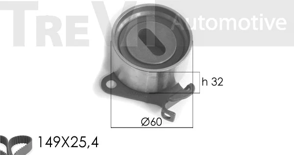 Kit de courroie crantée TREVI AUTOMOTIVE KD1165