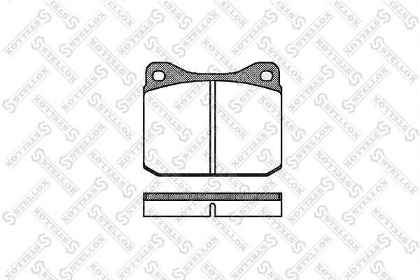 Kit de plaquettes de frein, frein à disque STELLOX 021 010-SX