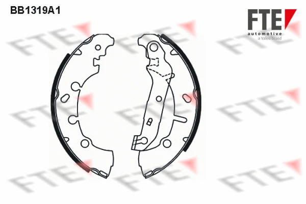 Jeu de mâchoires de frein FTE 9100080