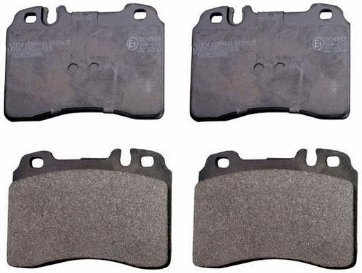 Kit de plaquettes de frein, frein à disque DENCKERMANN B110455