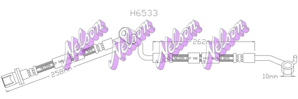 Flexible de frein KAWE H6533