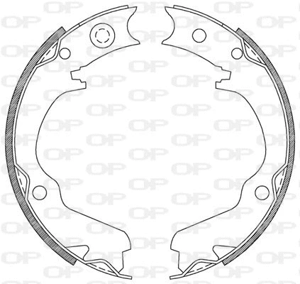 Jeu de mâchoires de frein OPEN PARTS BSA2210.00