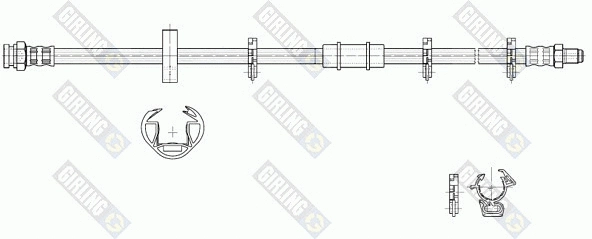 Flexible de frein GIRLING 9002243