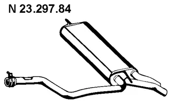 Silencieux arrière EBERSPÄCHER 23.297.84