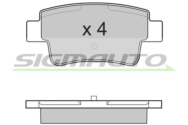Kit de plaquettes de frein, frein à disque SIGMAUTO SPB228