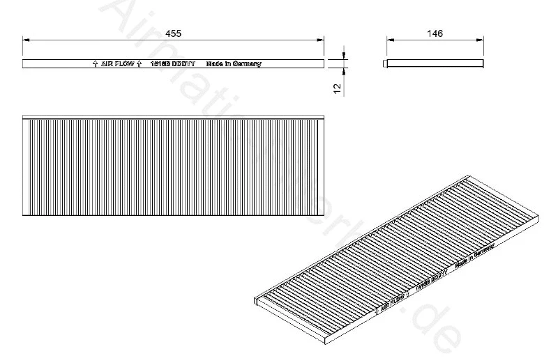 Filtre, air de l'habitacle AIRMATIC Filterbau IF1516B