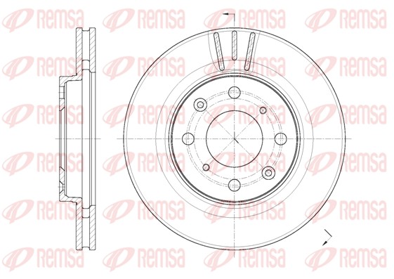 Disque de frein REMSA 62086.10