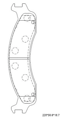 Kit de plaquettes de frein, frein à disque ASIMCO KD6332