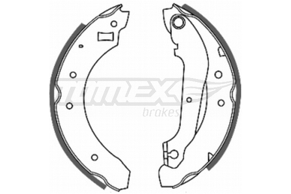 Jeu de mâchoires de frein TOMEX Brakes TX 20-21