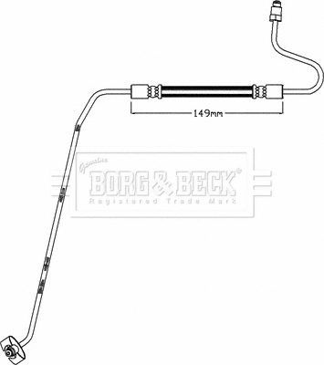 Flexible de frein BORG & BECK BBH8446