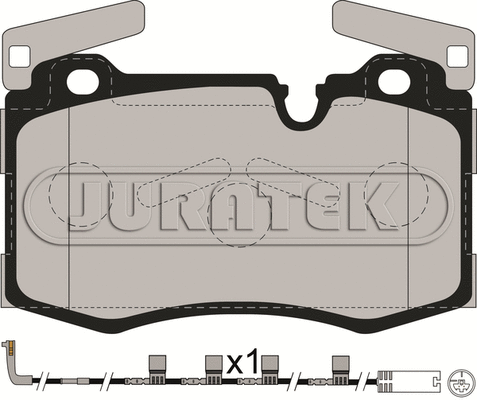Kit de plaquettes de frein, frein à disque JURATEK JCP8232