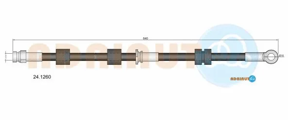 Flexible de frein ADRIAUTO 24.1260