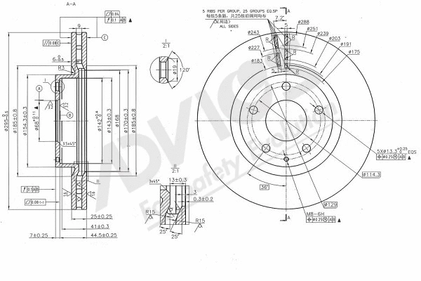Disque de frein ADVICS-SEA E6F813
