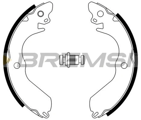 Jeu de mâchoires de frein BREMSI GF0817