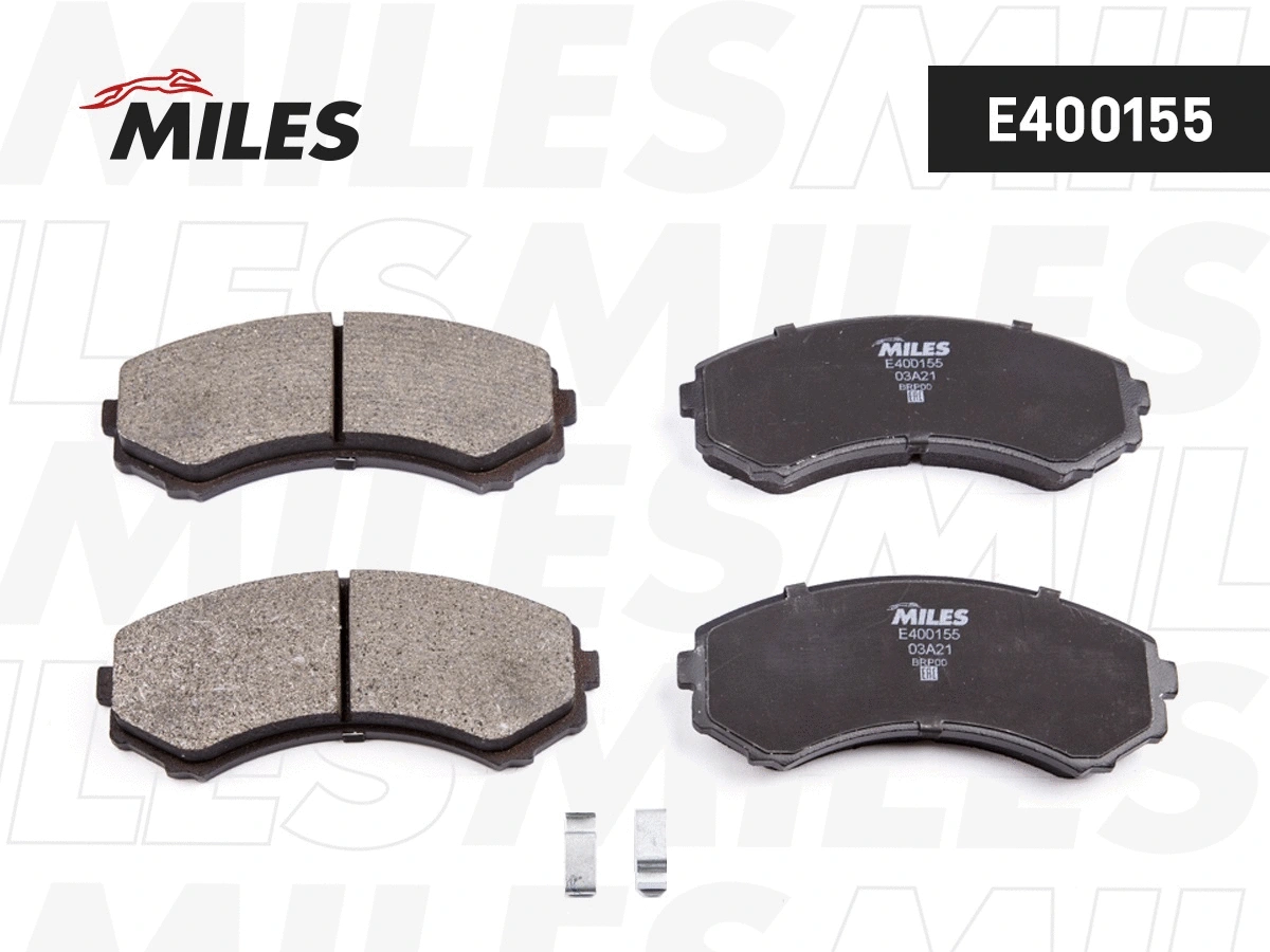 Kit de plaquettes de frein, frein à disque MILES E400155