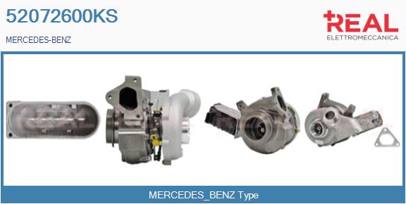 Turbocompresseur, suralimentation REAL 52072600KS
