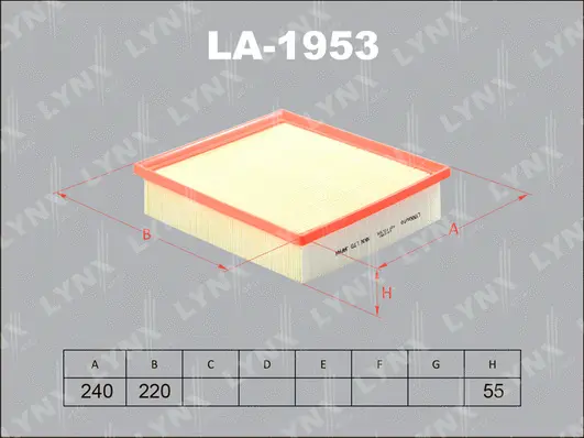 Filtre à air LYNXAUTO LA-1953