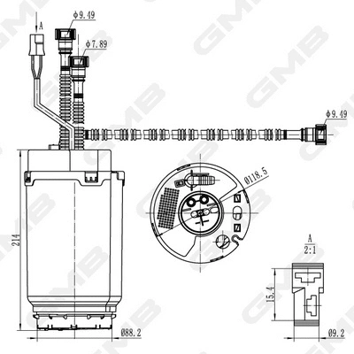 unité d'alimentation de carburant GMB GFPS-203A